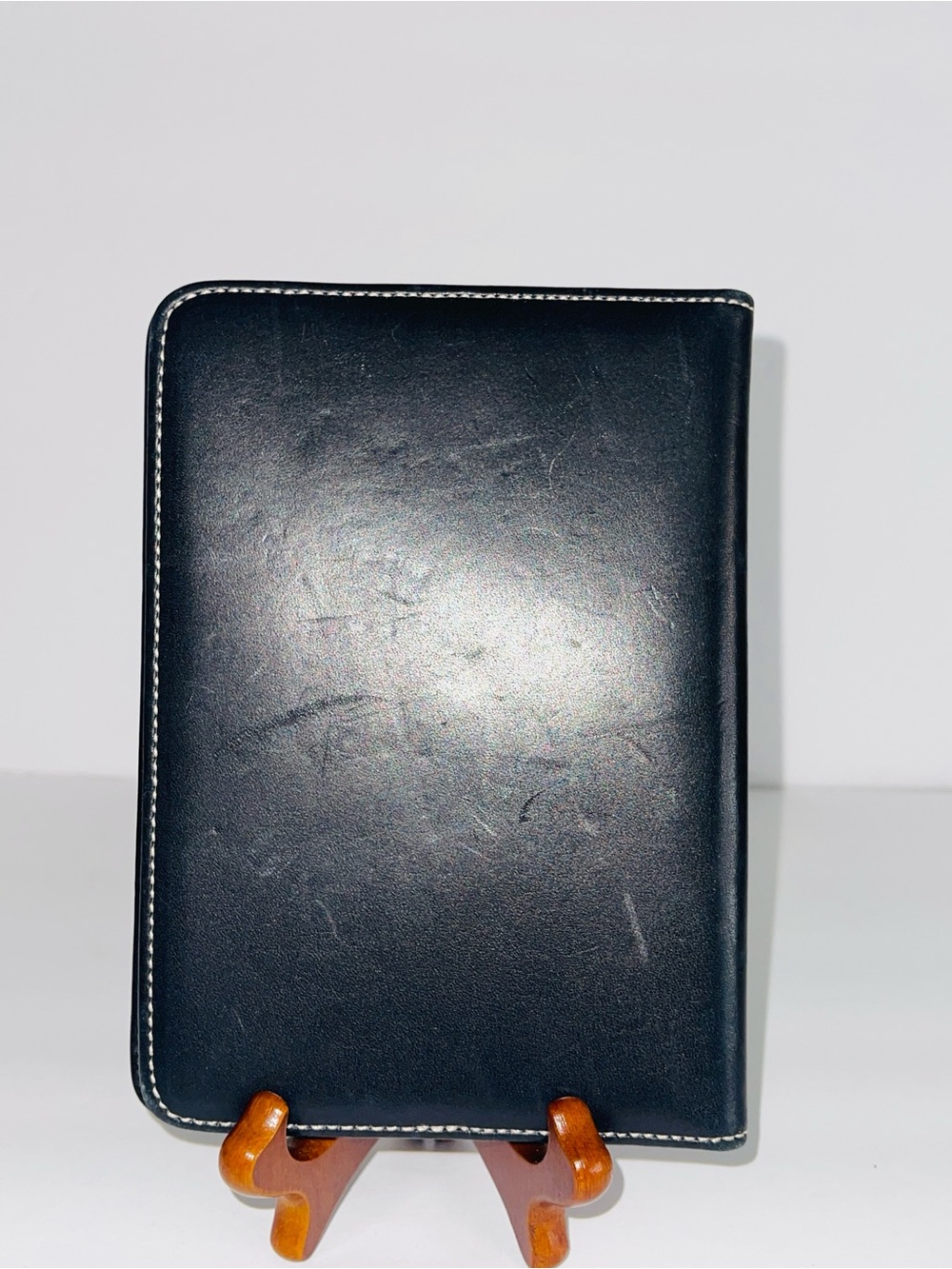 Coach Leatherware EST 1941 Black Leather Passport Holder Cover Photo Insert - Picture 3 of 6